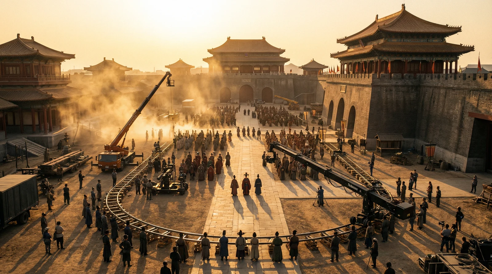 萝莉岛国产视频栏目大型影视拍摄基地全景