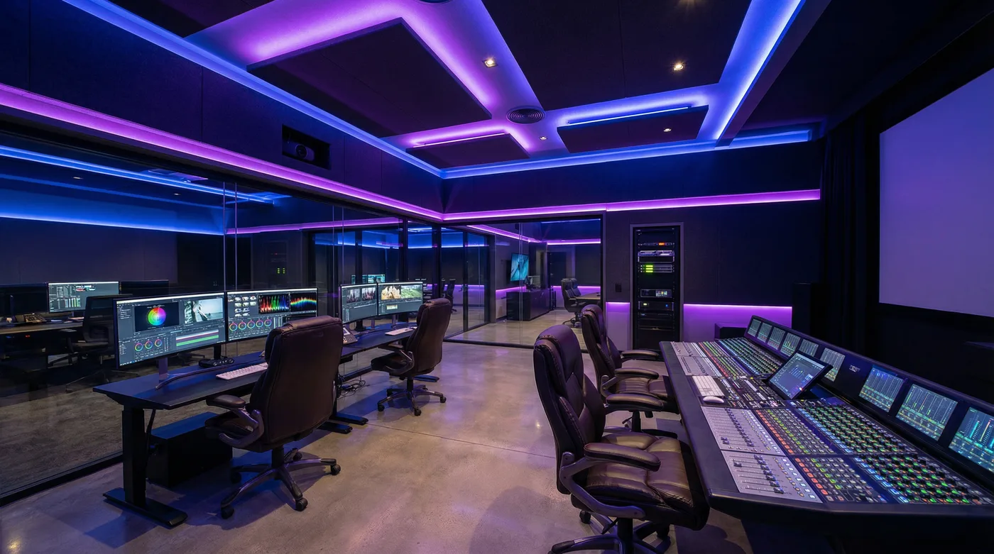 萝莉岛后期制作工作室内景