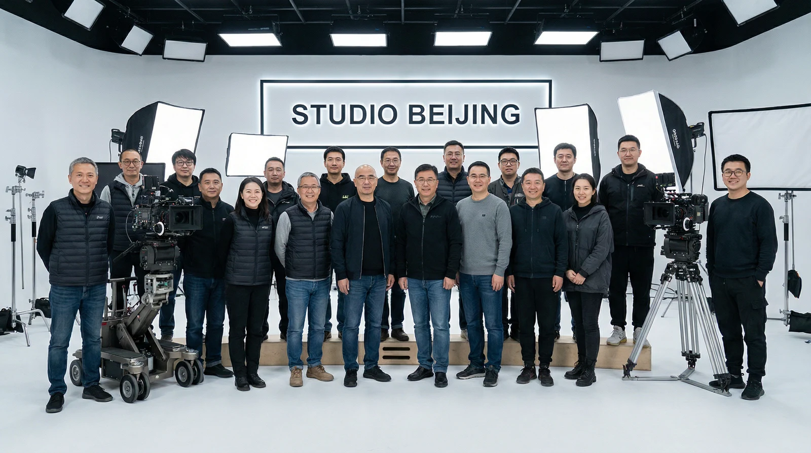 萝莉岛专业影视制作团队合影